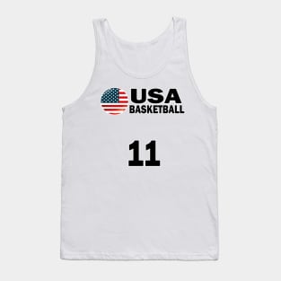 USA Basketball Number 11 T-shirt Design Tank Top